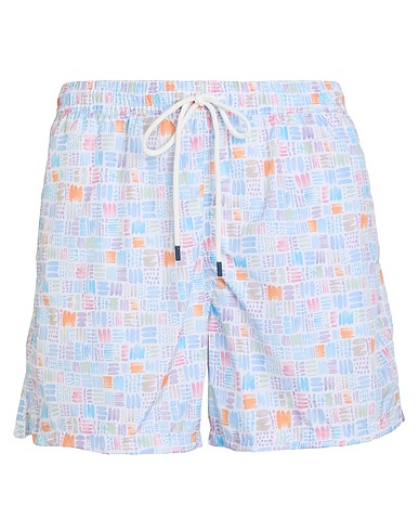 FEDELI Swim shorts Sky blue 100% Recycled polyester