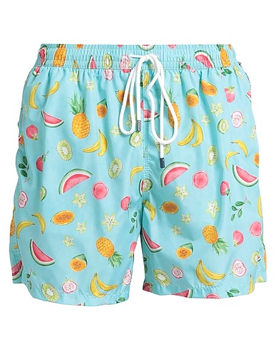 FEDELI Swim shorts Light green 100% Recycled polyester