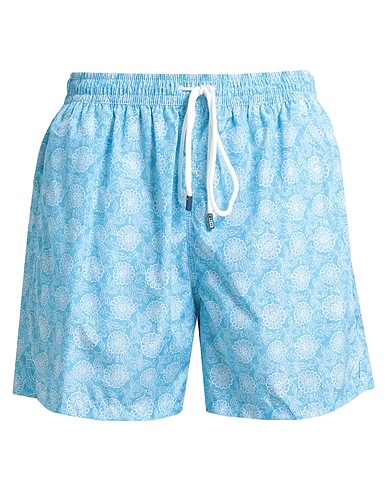 FEDELI Swim shorts Sky blue 100% Recycled polyester