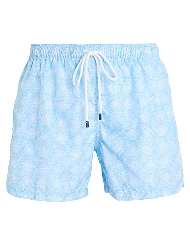 FEDELI Swim shorts Light blue 100% Recycled polyester