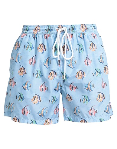 FEDELI Boxer mare Celeste 100% Poliestere riciclato