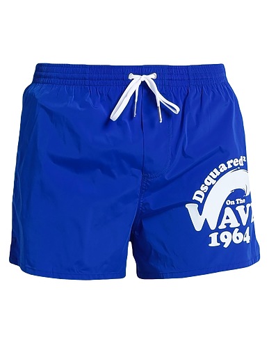 DSQUARED2 Swim shorts Bright blue 92% Polyamide, 8% Elastane