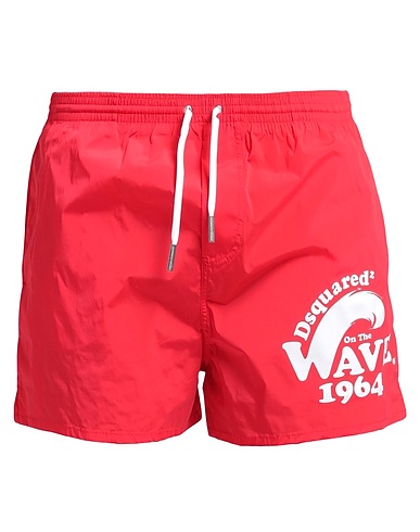 DSQUARED2 Swim shorts Red 92% Polyamide, 8% Elastane
