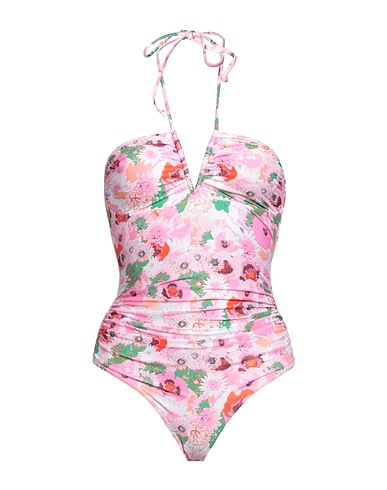 GANNI One-piece swimsuits Fuchsia 78% Recycled polyamide, 22% Elastane