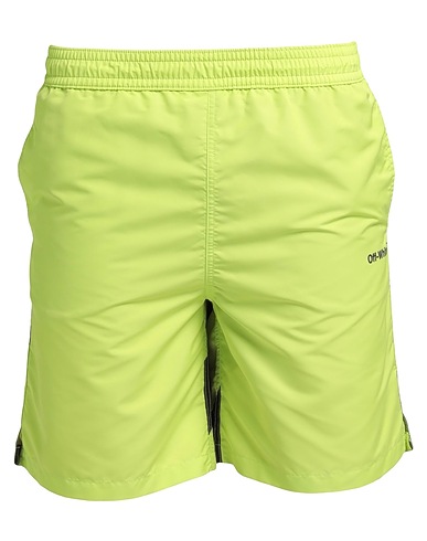 OFF-WHITE™ Swim shorts Lime green 100% Polyester