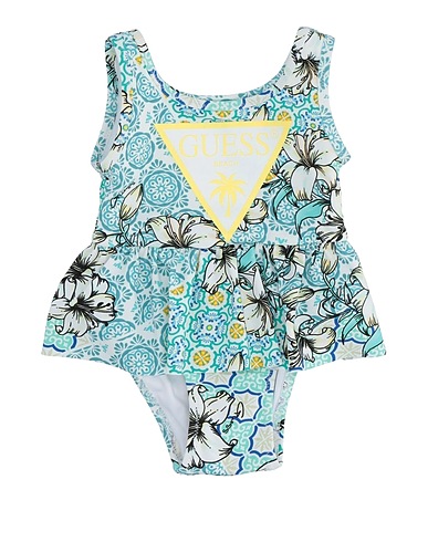 GUESS One-piece swimsuits Turquoise 85% Polyamide, 15% Elastane