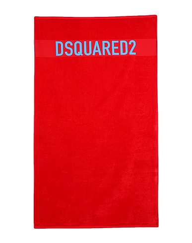 DSQUARED2 Beach towel Red 100% Cotton