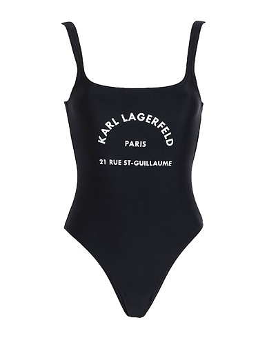 KARL LAGERFELD One-piece swimsuits Black 81% Recycled polyamide, 19% Elastane