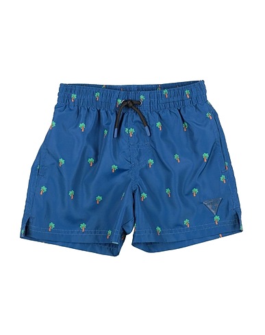 GUESS Swim shorts Blue 100% Polyester