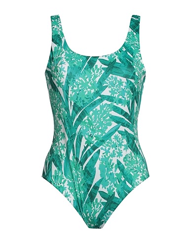 ARMANI EXCHANGE One-piece swimsuits Green 91% Polyester, 9% Elastane