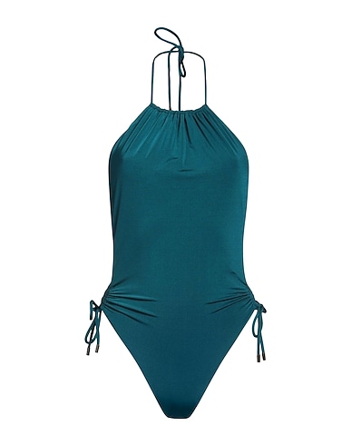 SAINT LAURENT One-piece swimsuits Deep teal 74% Polyamide, 26% Elastane