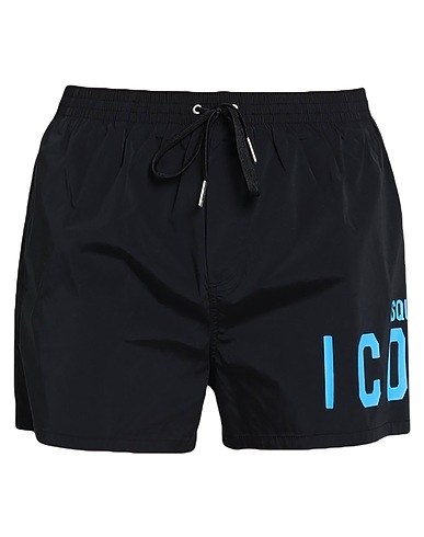 DSQUARED2 Swim shorts Black 92% Polyamide, 8% Elastane