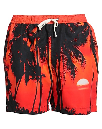 BLUE SKY INN Swim shorts Orange 100% Polyester