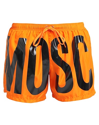 MOSCHINO Swim shorts SWIM Orange 100% Polyester