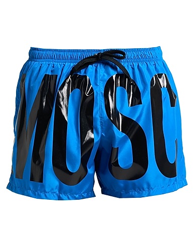 MOSCHINO 水着（ボクサーパンツ） SWIM アジュールブルー ポリエステル 100%