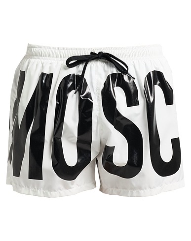 MOSCHINO 水着（ボクサーパンツ） SWIM ホワイト ポリエステル 100%