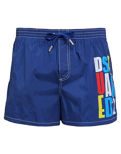 DSQUARED2 Swim shorts Blue 92% Polyamide, 8% Elastane