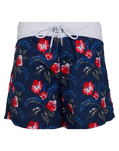 BIKKEMBERGS Swim shorts Navy blue 100% Polyester