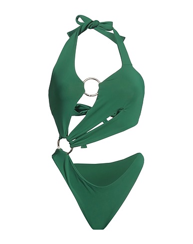 LOUISA BALLOU One-piece swimsuits Dark green 78% Polyamide, 22% Elastane