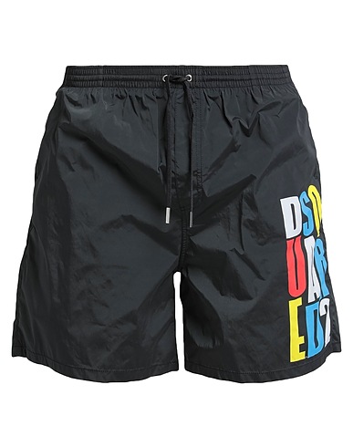 DSQUARED2 Shorts de bain Noir 92% Polyamide, 8% Élasthanne