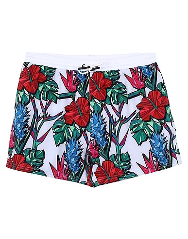 Y-E-S YOUR EVERYDAY SUPERHERO Swim shorts White 90% Polyester, 10% Elastane