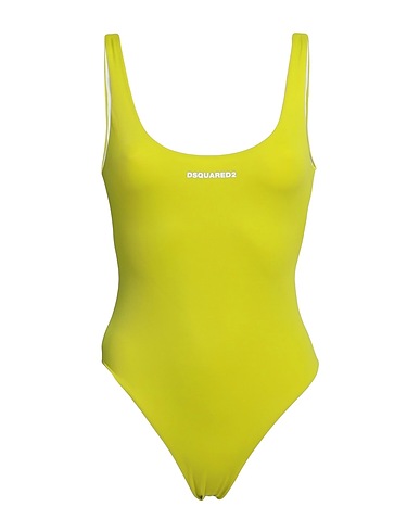 DSQUARED2 One-piece swimsuits Lime green 80% Polyamide, 20% Elastane