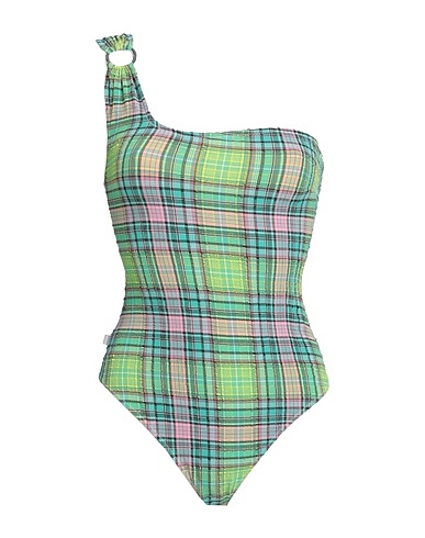 GANNI One-piece swimsuits Green 48% Polyester, 42% Polyamide, 10% Elastane
