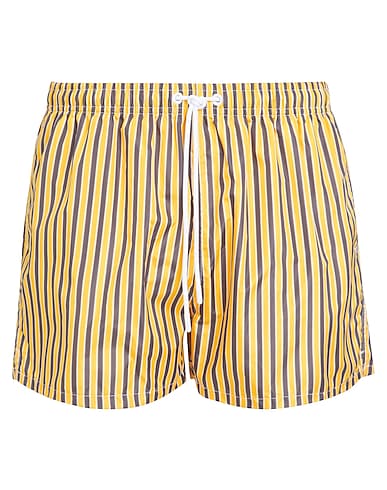 LIU •JO MAN Swim shorts Yellow 100% Polyester