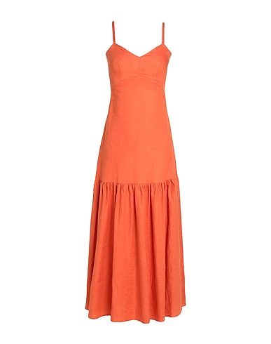 PEONY SWIMWEAR Cover-ups Orange 100% Linen