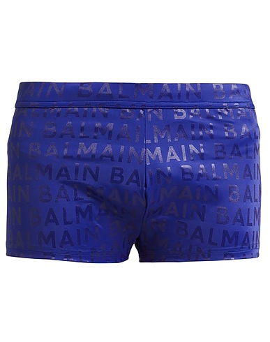 BALMAIN Swim shorts Blue 78% Polyamide, 22% Elastane