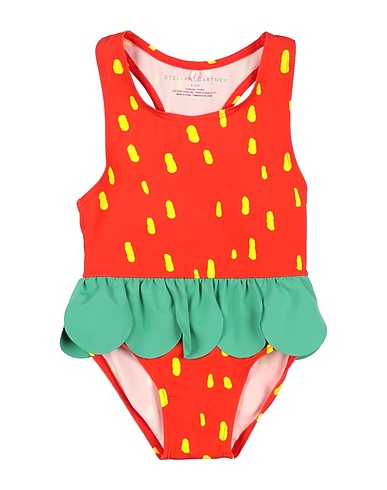 STELLA McCARTNEY KIDS One-piece swimsuits Orange 78% Polyamide, 22% Elastane