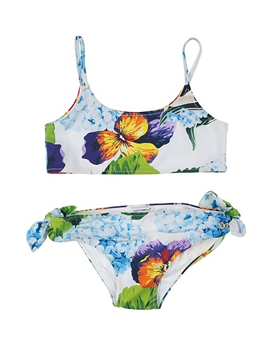 DOLCE&GABBANA Bikini Weiß 72% Polyamid, 28% Elastan, Messing