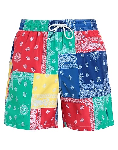 POLO RALPH LAUREN Swim shorts  5.75-INCH TRAVELER CLASSIC SWIM TRUNK 
 Blue 100% Recycled polyester