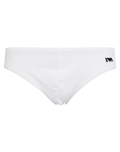 EMPORIO ARMANI Swim briefs SWIMWEAR White 96% Polyamide, 4% Elastane