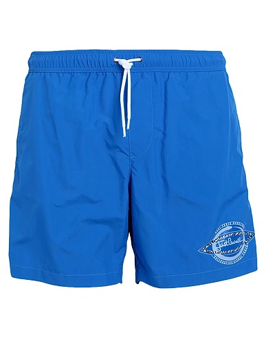 JUST CAVALLI Swim shorts Blue 100% Polyester