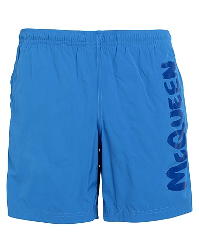 MCQUEEN Swim shorts Azure 100% Polyamide