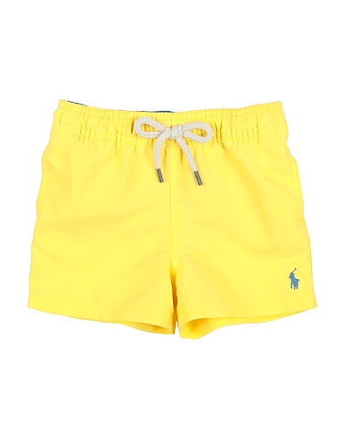 POLO RALPH LAUREN Swim shorts Traveler Swim Trunk
 Yellow 100% Recycled polyester