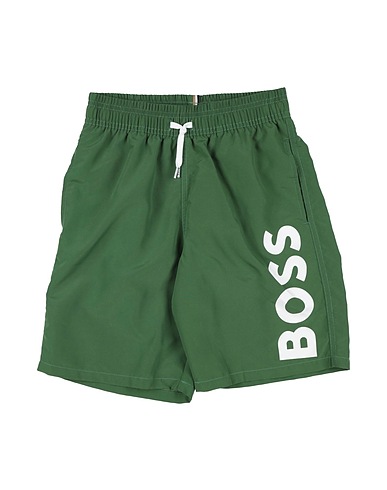 BOSS Swim shorts Green 100% Polyester