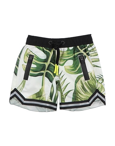 MC2 SAINT BARTH Swim shorts Military green 90% Polyester, 10% Elastane