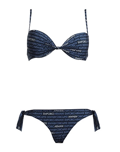 EMPORIO ARMANI Bikini LADIES KNIT BIKINI
 Midnight blue 80% Polyamide, 20% Elastane