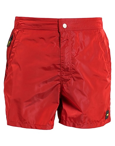 F**K PROJECT Swim shorts Brick red 100% Polyamide