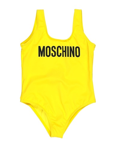 MOSCHINO TEEN One-piece swimsuits Yellow 77% Polyester, 23% Elastane