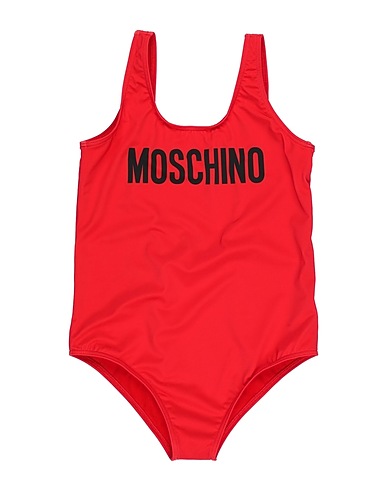 MOSCHINO TEEN One-piece swimsuits Red 77% Polyester, 23% Elastane