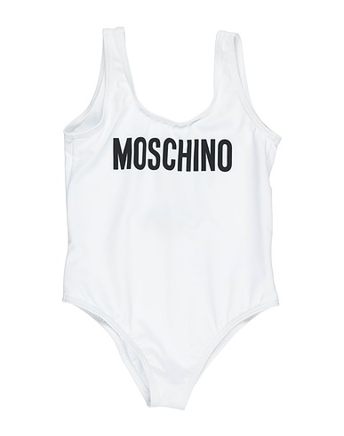 MOSCHINO TEEN One-piece swimsuits White 77% Polyester, 23% Elastane