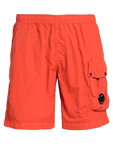 C.P. COMPANY Swim shorts Orange 100% Polyamide, Cotton