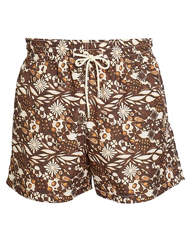 ARRELS Barcelona Swim shorts Brown 100% Viscose
