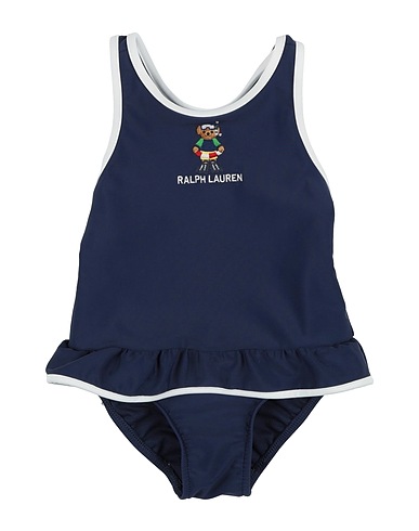 POLO RALPH LAUREN One-piece swimsuits Polo Bear Ruffled One-Piece Swimsuit
 Midnight blue 81% Recycled nylon, 19% Elastane