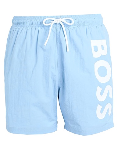 BOSS Boxer Hellblau 100% Recyceltes Polyamid