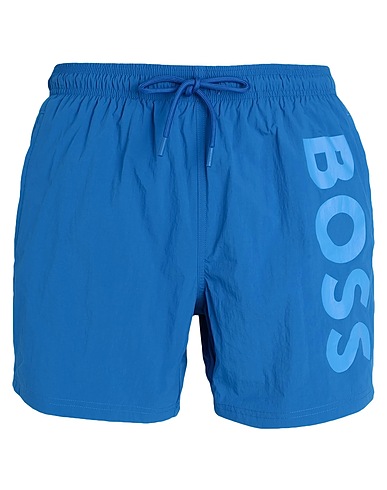 BOSS Swim shorts Azure 100% Recycled polyamide
