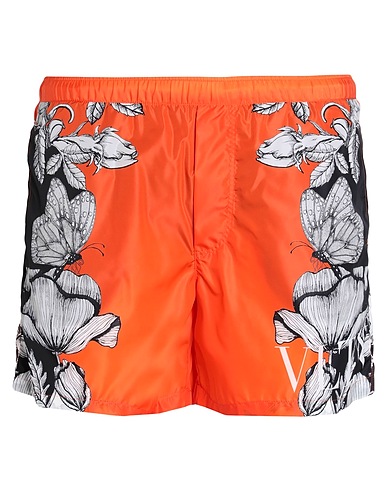 VALENTINO GARAVANI Swim shorts Orange 100% Polyamide